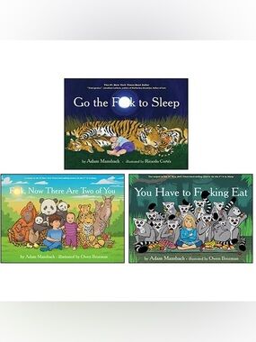 Go The F To Sleep By Adam Mansbach 3 Books Collection Set Fiction- Hardback NEW